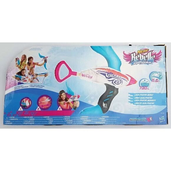 Nerf Rebelle Dolphina Bow Blaster Super Soaker Water Toy - Picture 4 of 5